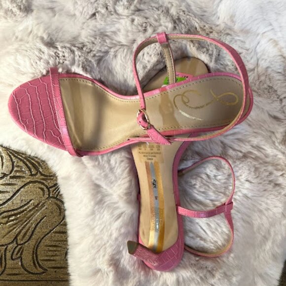 🎩🗝️ NWT $130 NWOB -  Sam Edelman Pink Doran Strappy Sandal - Picture 5 of 5